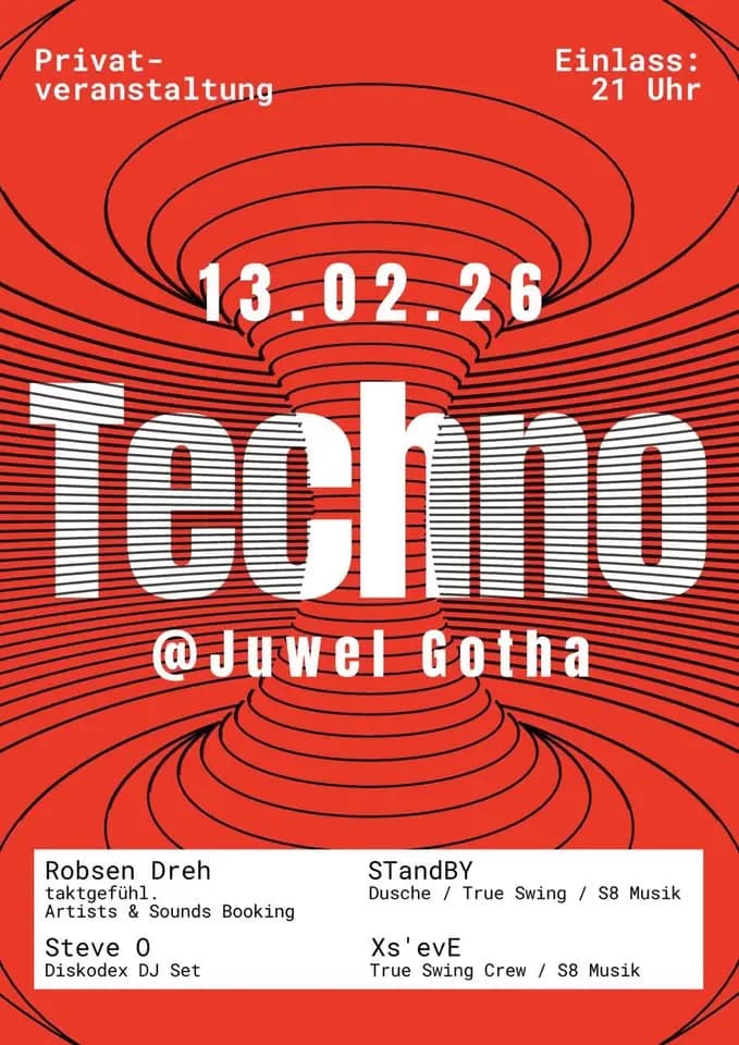 Flyer: Techno – Gotha – 4AM Techno Event