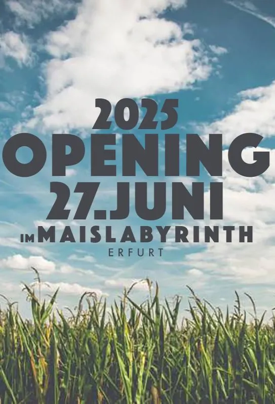 Flyer für Opening - Saison 2025 im Maislabyrinth
