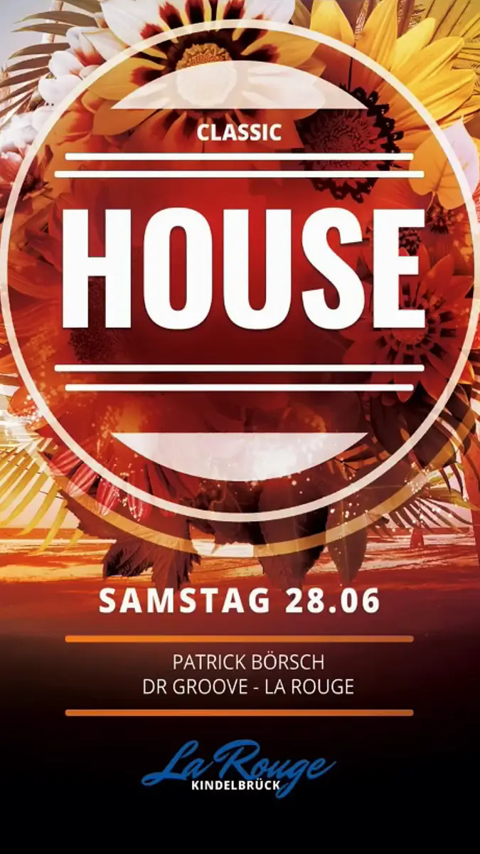 Flyer für Classic House