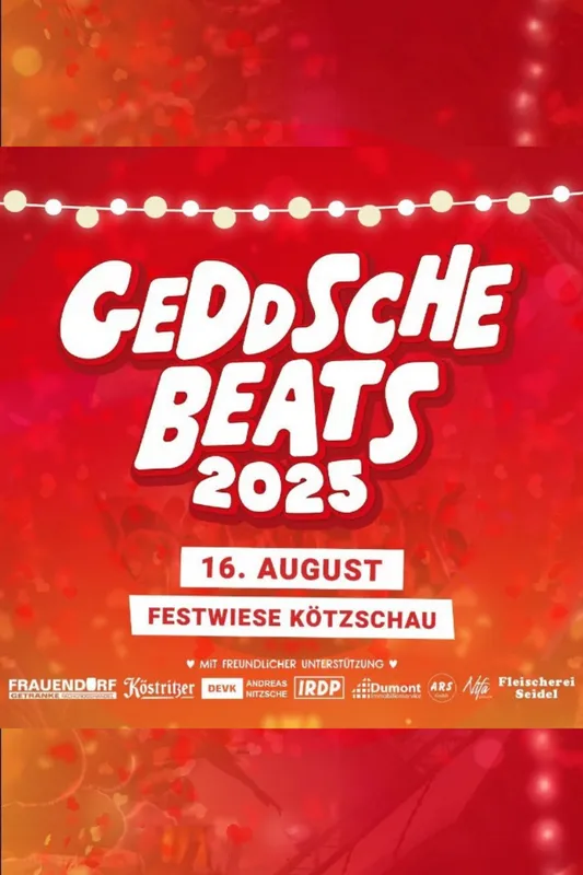 Flyer für Geddsche Beats 2025