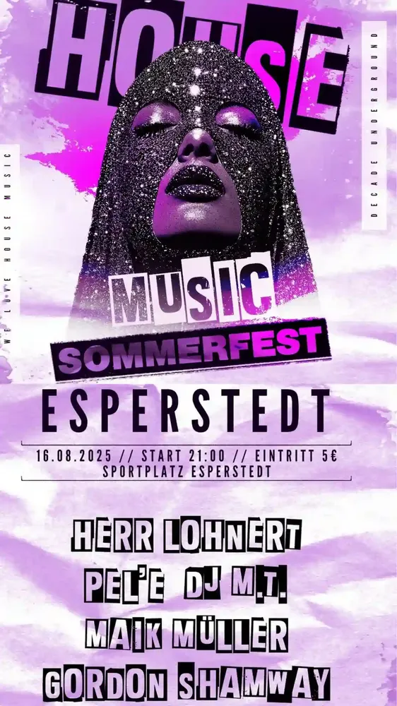 Flyer für HOUSE 🎶 SOMMERFEST ☼